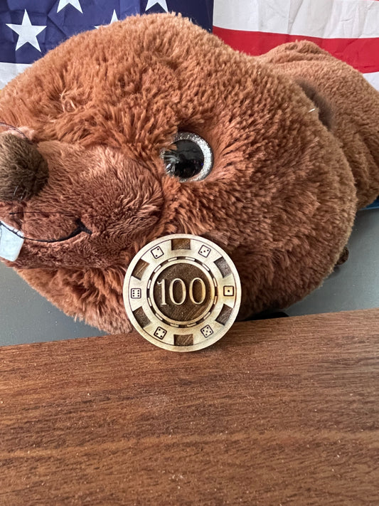 2" $100 Poker Chip