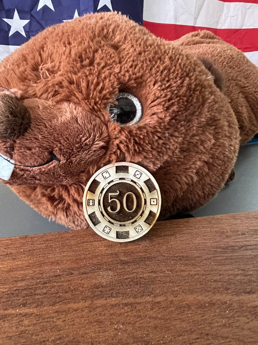2" $50 Poker Chip