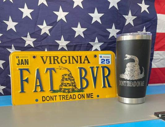 Custom 20oz Tumbler Don't Tread on Me